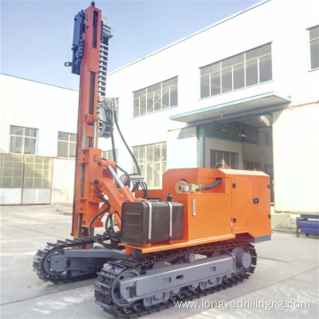 Ground solar pile driver for piling photovoltaic piles